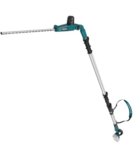 KIESBOHR CSL402 Akku Teleskop-Heckenschere kompatibel mit Makita 18V-Akkus,45 cm Schnittbreite,16 mm Zinkenabstand, 2,95 m Reichweite, 5-Fach Verstellbarer Schneidkopf & 6-Stufen Griff (ohne Akku)