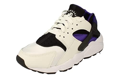 Nike Damen Air Huarache Sneaker, White/Black/Purpl, 36
