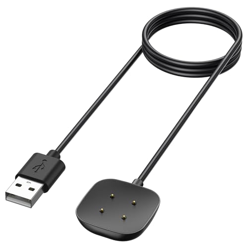 Oumida Ladekabel Kompatibel mit Fitbit Versa 4 /Sense 2 /Versa 3/Sense Ladegerät, 50cm/1.65ft & 100cm/3.3ft USB Ladestation Charger Cable Dock Kabel für Fitbit Versa 4/Versa 3/Sense(100cm*1pcs)