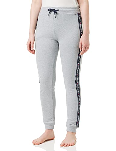 Tommy Hilfiger Damen Jogginghose Sweatpants Lang, Grau (Grey Heather), S