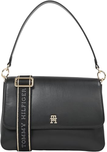 Tommy Hilfiger Damen Handtasche Tasche Henkeltasche TH Joy Shoulder Bag Schwarz