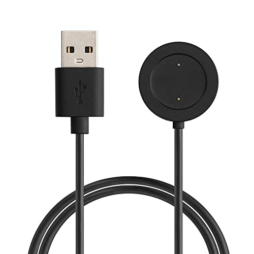 kwmobile USB Kabel Charger kompatibel mit Xiaomi Mi Watch Color Sport / S1 Active Ladekabel - Smart Watch Ersatzkabel - Fitnesstracker Aufladekabel in Schwarz