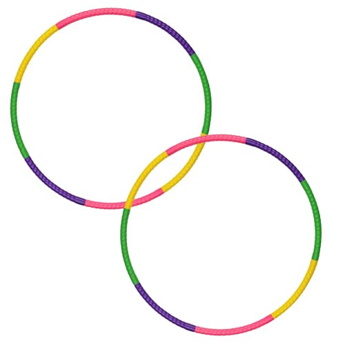 Hula Hoop Reifen Kinder, 2er Set Hulahoopreifen Für Kinder, 8 Segmenten 58cm 100G, Spielzeug Für 3-12 Jahre, Outdoor Sport & Familienspiele