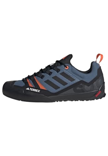 Adidas Unisex Terrex Swift Solo 2.0 Hiking Shoes, Wonder Steel/Core Black/Orange, 42 EU