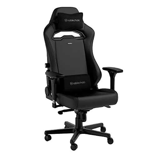 noblechairs Gaming Stuhl Hero ST Black Edition Komfortabler und Langlebiger Gaming Chair, Gaming Sessel, Perfekt Optimierte Ergonomie, PC Stuhl, Gaming Stuhl 150 kg Belastbarkeit