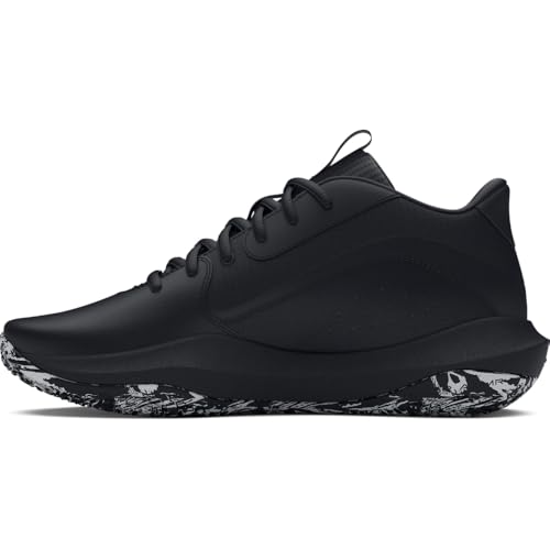 Under Armour Unisex's Ua Lockdown 7 Basketball Shoe, Black Black Metallic Silver, 42 EU
