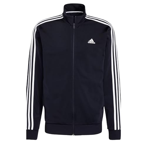 Adidas Herren Essentials Warm-Up 3-Stripes Track Jacket, Legend Ink/White, S