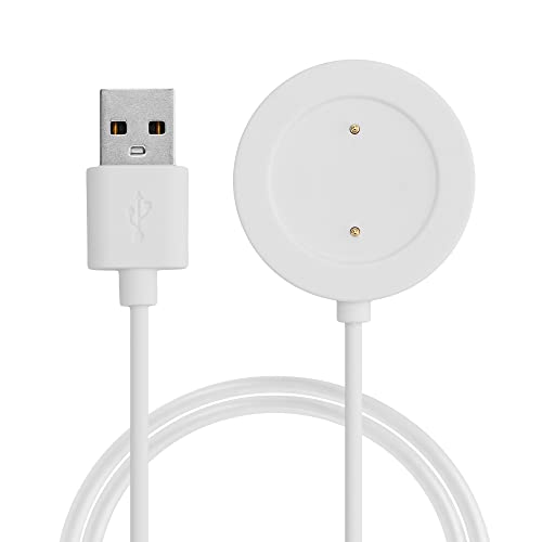 kwmobile USB Kabel Charger kompatibel mit Xiaomi Mi Watch Color Sport / S1 Active Ladekabel - Smart Watch Ersatzkabel - Fitnesstracker Aufladekabel in Weiß