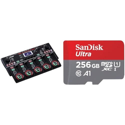 Boss RC-505 MK2 Loop Station & SanDisk Ultra Android microSDXC UHS-I Speicherkarte 256 GB + Adapter (Für Smartphones und Tablets, A1, Class 10, U1, Full HD-Videos, bis zu 150 MB/s Lesegeschwindigkeit)