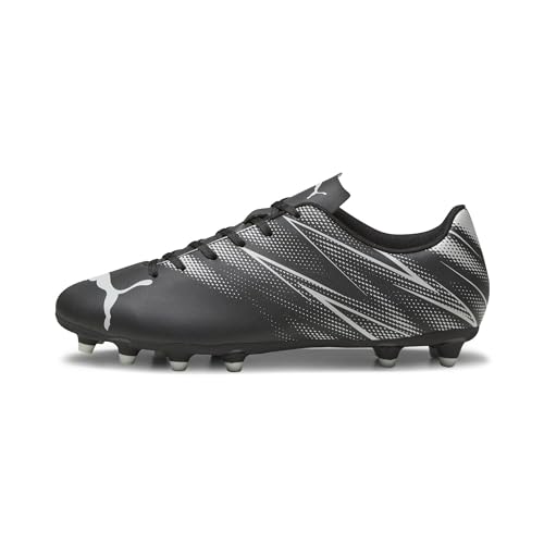 PUMA Herren Attacanto Fg/Ag Fußballschuhe, Puma Black Silver Mist, 42.5 EU