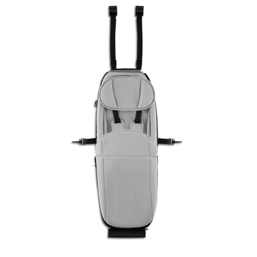 hauck Baby Lounger 2, Grey - Babysitz 1-10 Monate Kompatibel nur mit Dryk Duo, Dryk Duo Plus, Bike N Walk Duo Fahrradanhänger, Baby Hängematte mit 5 Punkt Gurt, Beindecke & Kopfpolster