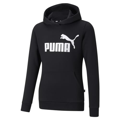 PUMA Damen Ess Logo Hoodie Tr Sweatshirt, Black, S