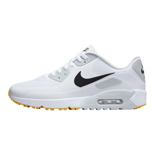Nike Air Max 90 G Golfschuhe (HV9305-001, Schwarz/Weiß), Weiß/Schwarz, 42.5 EU