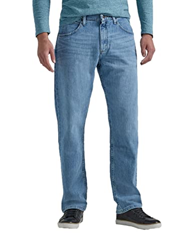 Wrangler Authentics Herren-Jeans mit 5 Taschen, Klassische, Flexible, lässige Passform, Stonewash Flex, 48W / 30L