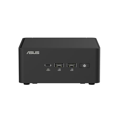 ASUS Mini PC | NUC 15 Pro | Schwarz | Core 5 210H | RAM: 16GB | SSD: 500GB | Windows 11 Pro | Sicherungsstick