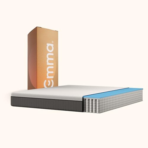Emma Original II Matratze 140x200 cm, 22 cm Höhe – Kaltschaummatratze, Memoryschaum und Federkernmatratze mit Taschenfedern, Mittelweich H2, 3-Zonen-Stützung, Atmungsaktiv, Waschbarer Bezug