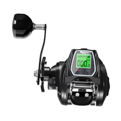 Harilla Baitcastingrolle Elektrische Rolle Bremse Salzwasser Hochgeschwindigkeitsrolle Wasserdicht 7 + 1BB Castingrolle Elektronische Angelrolle, Linke Hand