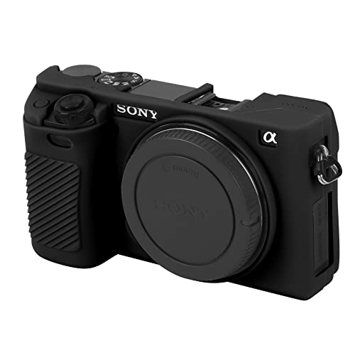 Easy Hood A6000 Kameratasche Schutzhülle Silikon Hülle für Sony Alpha 6000 ILCE-6000 Digitalkamera, Anti-Scratch Kamera Case Gehäuse Tragbare Schutzhülle Skin,Schwarz