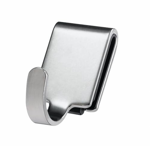 RÖSLE Einzelhaken 2-teilig, Hochwertige Aufhängehaken zum Aufhängen von Küchengeräten, Edelstahl 18/10, Spülmaschinengeeignet, Silberfarben