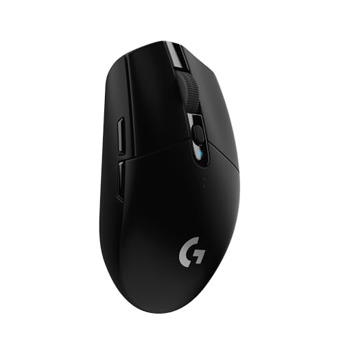 Logitech G305 LIGHTSPEED kabellose Gaming-Maus mit HERO 12K DPI Sensor, Wireless Verbindung, 6 programmierbare Tasten, 250 Stunden Akkulaufzeit, Leichtgewicht, PC/Mac - Schwarz