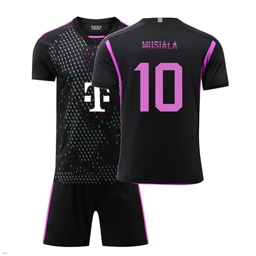 Generisch Bayern Trikot 10 Musiala Trikot 23/24 Auswärts,10 Musiala Trikot für Kinder/Herren/Damen,Atmungsaktiver Stoff - Fan Must-Have!