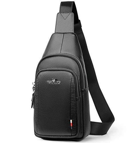 FSD.WG Sling Rucksack für Herren Brusttasche Crossbody Schultertaschen Reisetasche beutel für Männer mit wasserabweisend