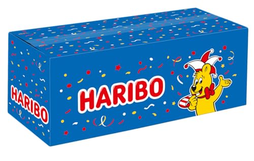 Haribo Wurfmaterial für Karneval und Fasching - 1er Pack, (1x10kg) - Minibeutel einzeln verpackt - Gummibärchen Mix