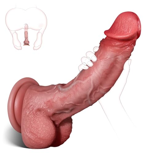 Dildo Sex Spielzeug für die Frau Paare - 16cm Strapon Anal Dildo aus hautfreundlichem Silikon mit Saugnapf, G-Punkt Realistischer Dildos, Sexspielzeug Männer Penis ohne Vibrator