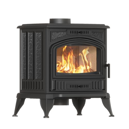 Kaminofen Gusseisen KRATKI K6 ECO – 6,5 kW – Ø130 – klassischer Holzofen im Retro-Stil – erfüllt Ekoprojekt & BImSchV 2