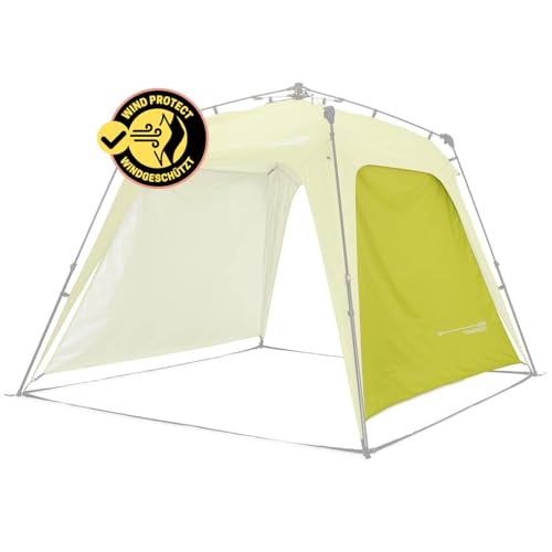 Lumaland Outdoor Seitenteil für Pop Up Pavillon | Seitenwand für Gartenzelt & Camping & Partyzelt | 225 x 155 x 132,5 cm | Passend für Lumaland Indoor & Outdoor Pavillons [Grün]
