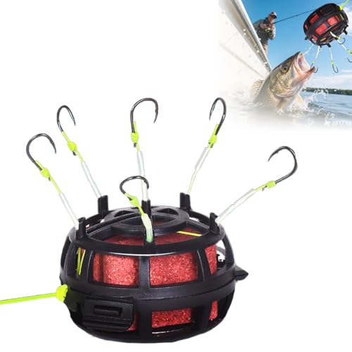 Angelzubehör Forellenköder,Angelköder mit 360°-Schwenkvorrichtung,Omnidirektional Angel Haken für Süßwasser,Salzwasser (#13)