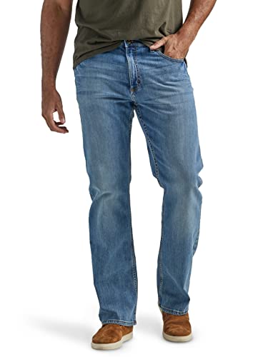 Wrangler Authentics Herren Bootcut Lockerer Passform Jeans, Riptide, 36W / 32L