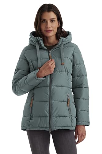 G.I.G.A. DX Damen Winterjacke mit Kapuze/Funktionsjacke in Daunenoptik GW 12 WMN QLTD JCKT, aquaverde, 46, 39835-000