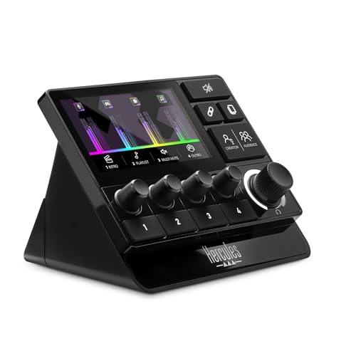Hercules Stream 200 XLR, Intuitiver Gaming-Audio-Controller mit eingebauter Soundkarte für Windows - PC