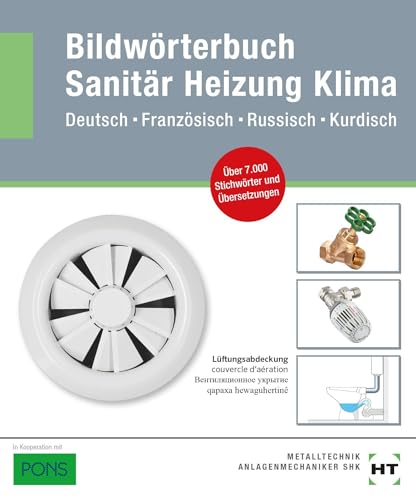 Bildwörterbuch Sanitär, Heizung, Klima: Deutsch-Französisch-Russisch-Kurdisch