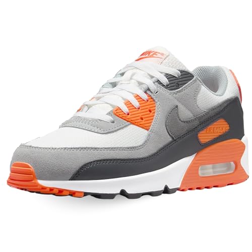Nike Air Max 90 LTR, Herren-Sneaker, Orange Weiß Grau, 39 EU