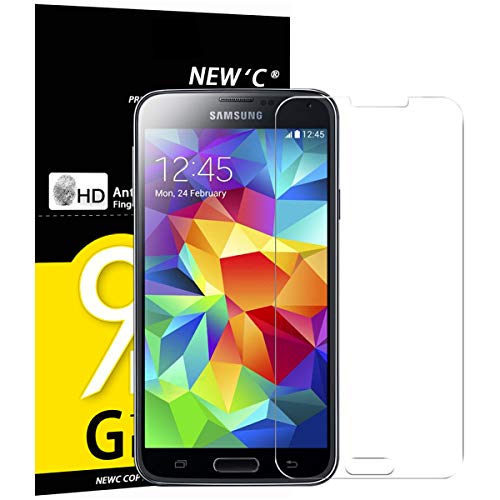 NEW'C 3 Stück für Samsung Galaxy S5 Mini für Panzerglas, Frei von Kratzern, 9H Härte, HD Displayschutzfolie, 0.33mm Ultra-klar, Ultrabeständig