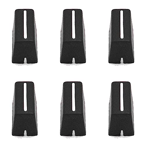 HUMARH 6er-Pack Fader-Drehknopfkappen für Pioneer DDJ-SX DDJ-S1 DDJ-SZ, Rane 61 62 64 68 TTM 57SL, Allen & Heath XONE 92 4D DX, Native Instruments Kontrol F1 S2 S4 X1 Z2 (schwarz)