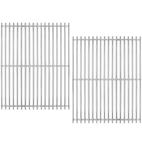 Edelstahl 7522, 38 x 28,6 cm, Grillrost Ersatz für Weber Spirit 200 Serie, 38 cm Grillroste für Weber Spirit E-200, E-210, Spirit S-200, S-210, Genesis Silver A, 7523 7521 65904 65905