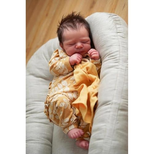 Zero pam Realistische Reborn Puppen,Reborn Baby Mädchen 18 Zoll 48 cm, Puppe Vollsilikon Lebensechte Baby,Puppen Realistisch Newborn Babys,Silikon Babypuppen,Reborn Puppe Lebensecht Wie Echt