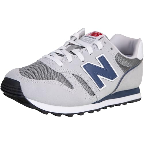 New Balance 373 Sneaker Trainer Schuhe (Grey/Navy, EU Schuhgrößensystem, Erwachsene, Numerisch, M, 43)