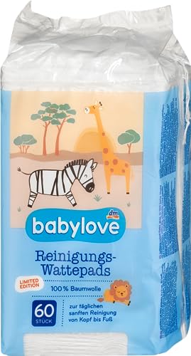 Babylove Feuchttücher und co (4x 60 Wattepads, Reinigungs Wattepads)