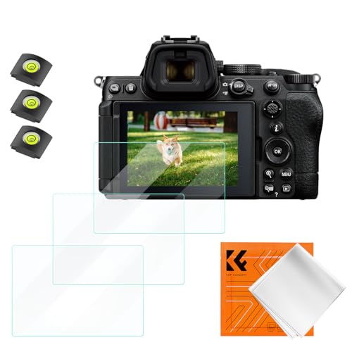 K&F CONCEPT Schutzfolie Displayschutz für Nikon Z50 II；Z5；ZF；Z6 III；Z6；Z7；Z6 II；Z7 II, 9H-Härte kratzfest Glas blasenfrei- 3 Stück
