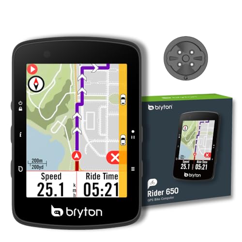 Bryton Rider 650 GPS-Fahrradcomputer, 2,8