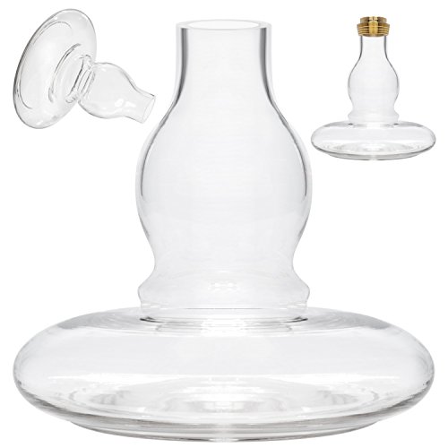 DILAW® Azur Shisha Bowl Glas Ersatzglas Maße: Big Size Höhe: ca. 27cm Bowl ohne Gewinde