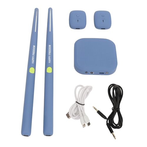 Elektronisches Schlagzeug, Virtual Air Drum Kit, Virtual Reality Drum Set, Tragbares Schlagzeug, 3D-Bewegungserkennungstechnologie, für Anfänger, Kinder und Erwachsene (BLUE)