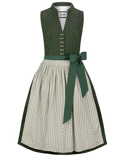 Stockerpoint Damen Dirndl Hannah I Größe 32-48 I Bequemes Trachtenkleid mit Schürze & liebevollen Details I Atmungsaktiv & pflegeleicht I Perfekt für Trachten & Festlichkeiten