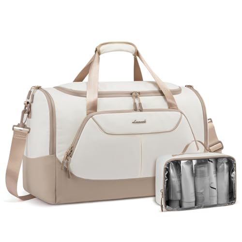 LOVEVOOK Sporttasche Damen 30L Reisetasche mit Schuhfach & Nassfach, Klein Gym Bag Schwimmtasche Saunatasche Handgepäck Tasche für Sport Fitness Training Reisen, Wasserdicht Travel Duffle Bags