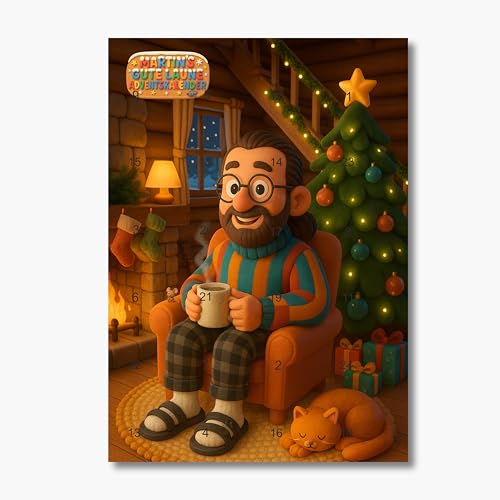 Martins Adventskalender 2025 mit Videos (Wir starten motiviert in die Woche) QR Code, Gute Laune garantiert, Motivation, Selbstliebe