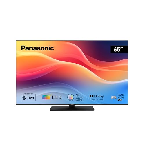 Panasonic TB-65W61AEZ, W61 Serie, 65 Zoll, 4K Ultra HD LED Smart TV, 2025, TiVo, Dolby Vision & Atmos, Game Mode Plus, Alexa & Google Sprachsteuerung, Schwarz